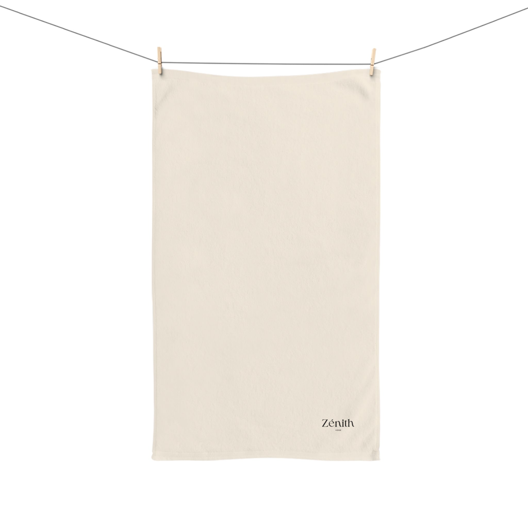 Serviette de main suspendue sur corde — décoration salle de bain cosy, accessoire textile maison, idée déco maison minimaliste