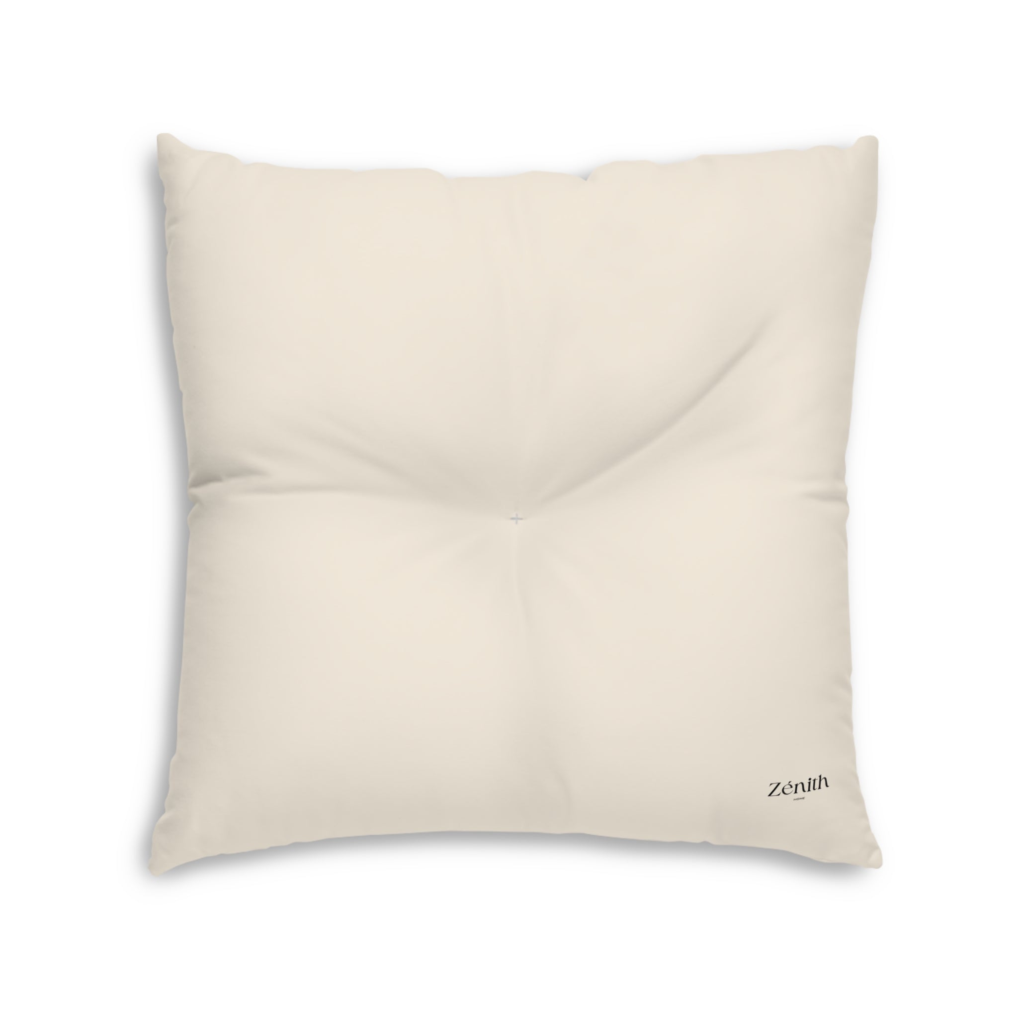 Coussin de sol carré touffeté vue de côté — décoration maison cosy, idée déco salon moderne, coussin design intérieur, dco maison bohème