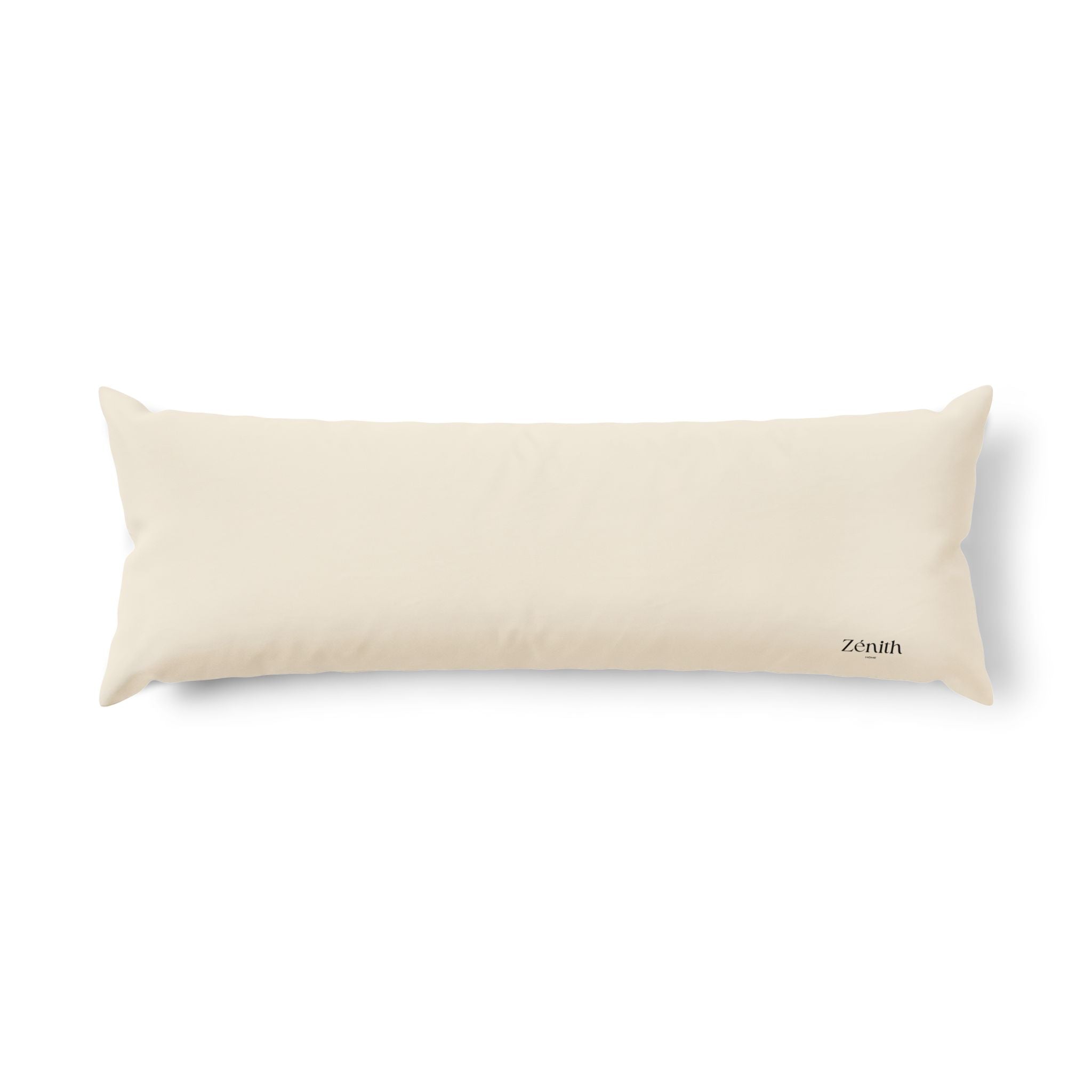 Coussin corps long vue de côté — confort literie moderne, parure de lit décorative, idée déco chambre adulte, dco maison minimaliste
