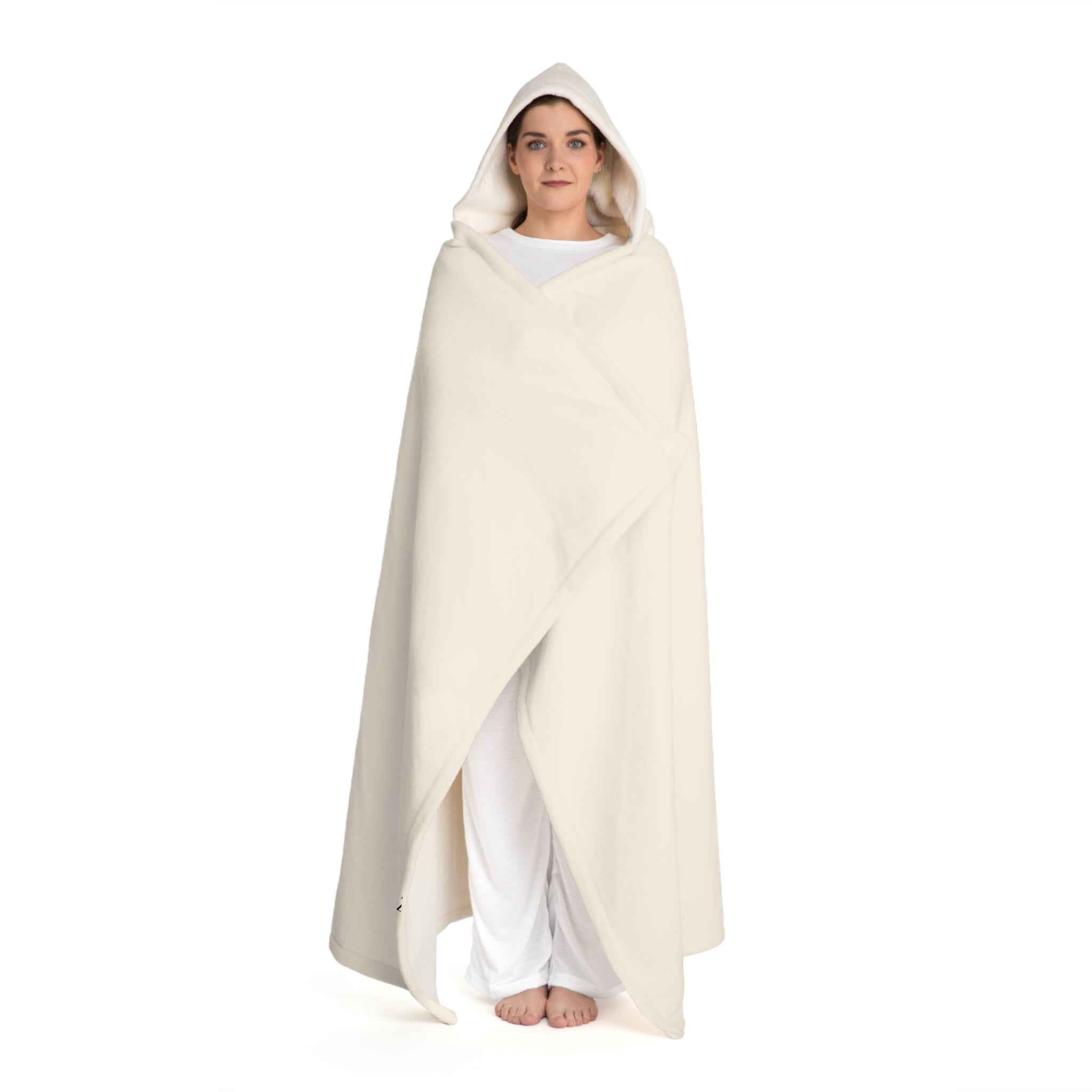 Cape Plaid Sherpa à Capuche — Cocooning Luxe
