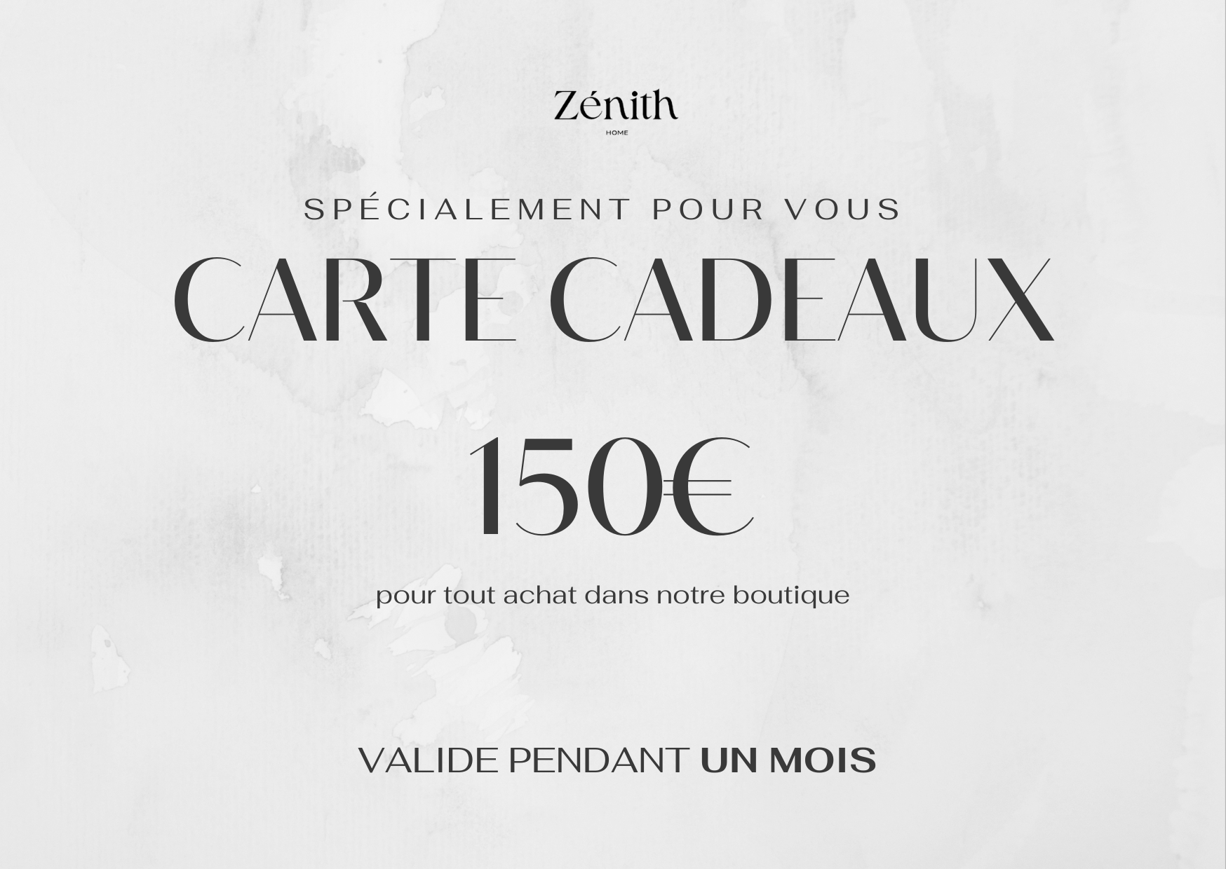 Carte Cadeau ZENITH Home