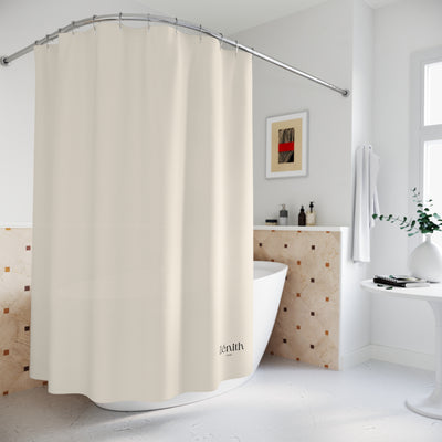 Rideau de douche dans salle de bain avec baignoire — décoration maison moderne, dco salle bain zen Belgique