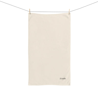Serviette de main suspendue sur corde — décoration salle de bain cosy, accessoire textile maison, idée déco maison minimaliste
