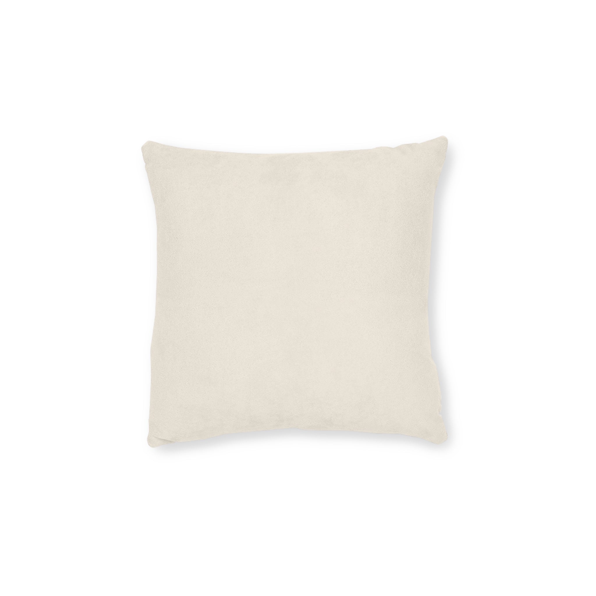 Coussin carré beige texturé fond blanc — décoration salon cosy, idée déco maison intemporelle, coussin décoratif design, boutique déco maison Belgique