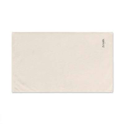 Serviette de main à plat vue de dessus — accessoire salle de bain cosy, décoration maison moderne, idée déco salle de bain zen