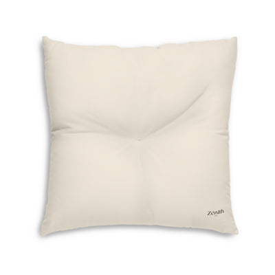 Coussin de sol carré touffeté vue de côté — décoration maison cosy, idée déco salon moderne, coussin design intérieur, dco maison bohème