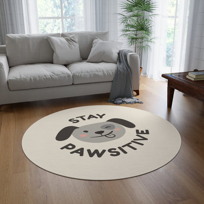 Tapis rond décoratif salon moderne — dco maison scandinave, idée déco salon cosy, tapis géométrique intérieur